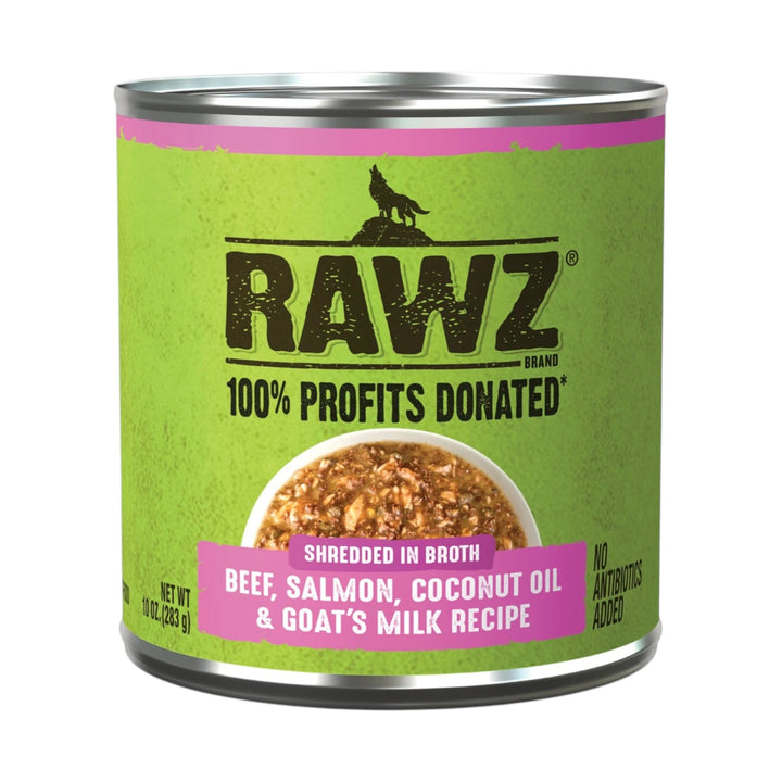 Rawz Shredded Beef Salmon &amp; Coconut Oil Dog Food (10oz)