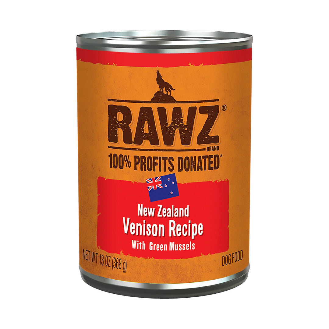 Rawz 94% Venison/Green Mussel Dog Pate (13oz)
