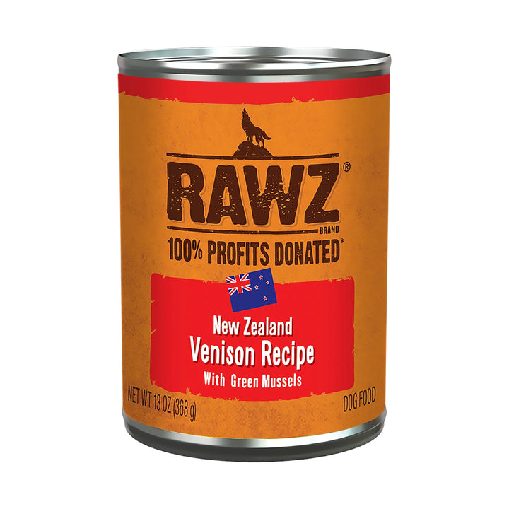 Rawz 94% Venison/Green Mussel Dog Pate (13oz)