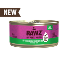 Rawz Chicken & Chicken Liver & Goat's Milk Pate Cat Can, 5.5oz