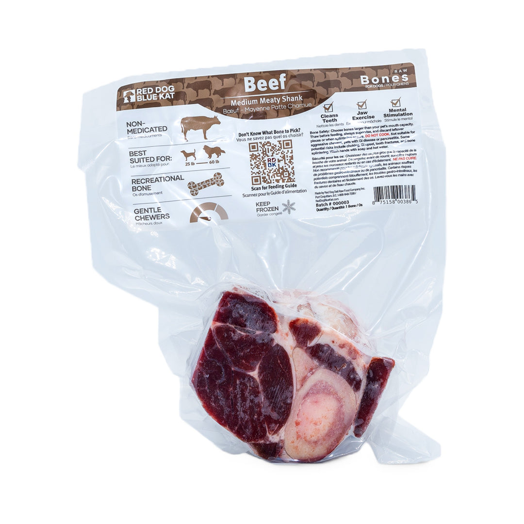 RDBK Red Dog Blue Kat Beef Meaty Shank Bone Medium (1 pc)