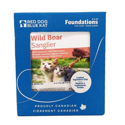 RDBK Red Dog Blue Kat Foundations Wild Boar Cat (4x1/4lb)