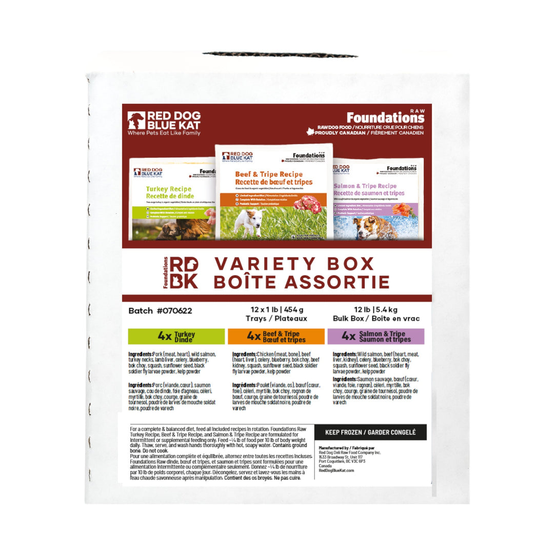 RDBK Red Dog Blue Kat Foundations Variety Pack (12x1lb)