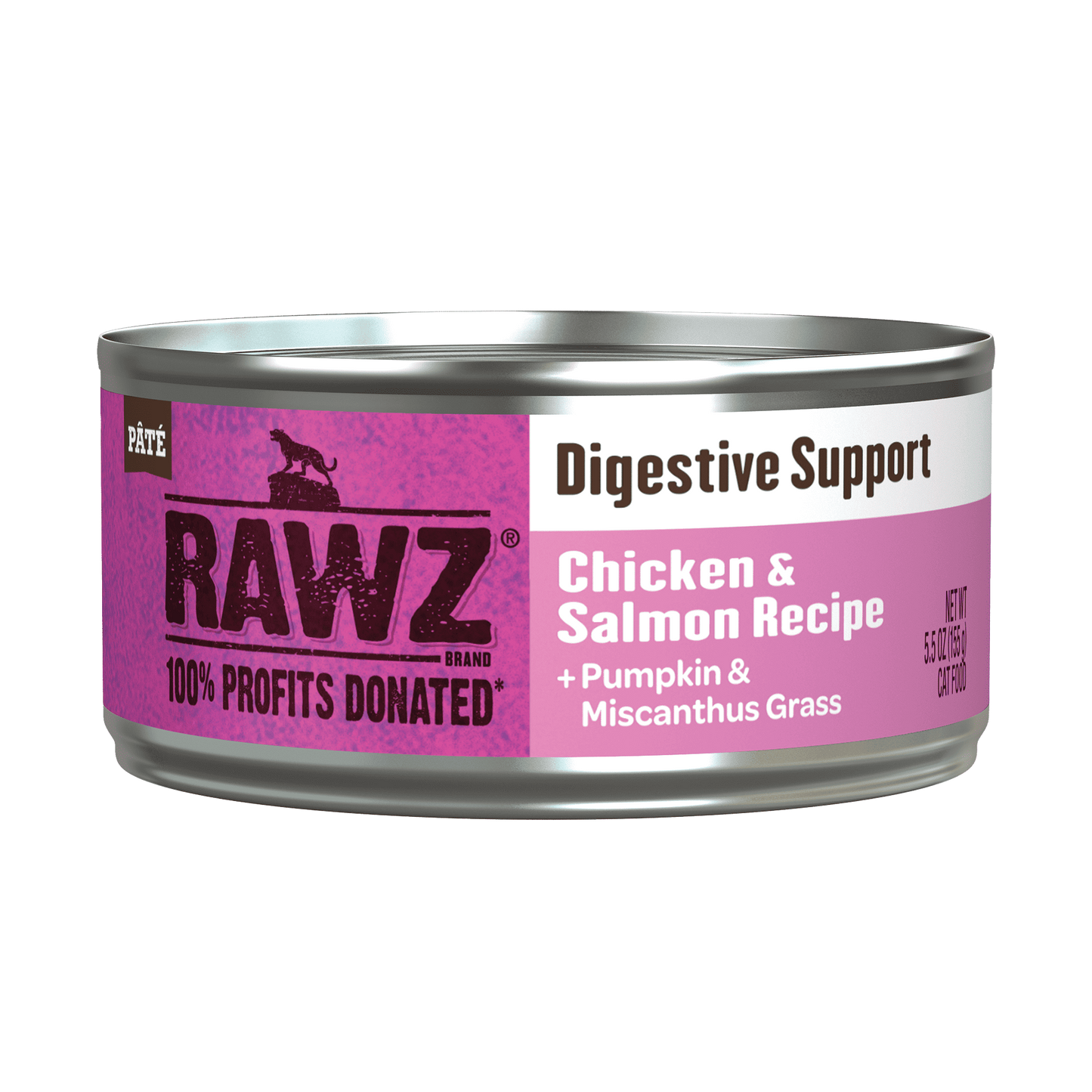 Rawz Digestive Support Chicken & Salmon Cat Can (5.5oz)