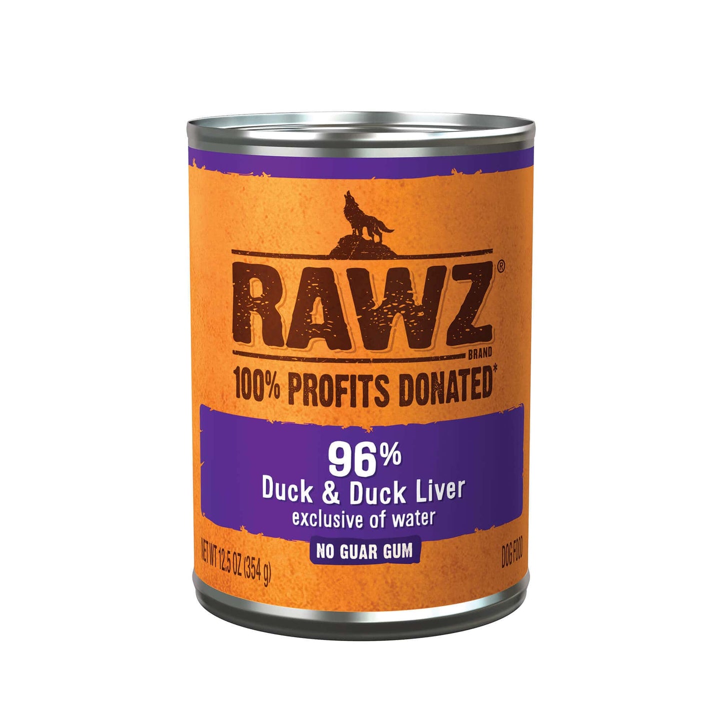 Rawz Duck & Duck Liver Canned Dog Food (354g)