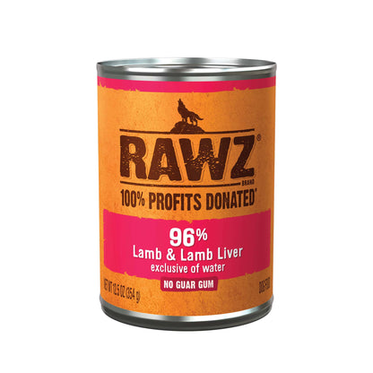 Rawz Lamb & Lamb Liver Canned Dog Food (354g)