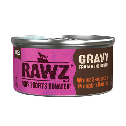 Rawz Gravy Whole Sardines & Pumpkin Cat Can (5.5oz)