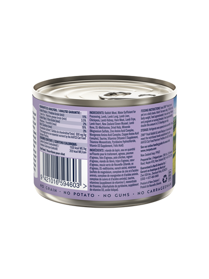 Ziwi Ziwipeak Cat Rabbit & Lamb Can (185g)