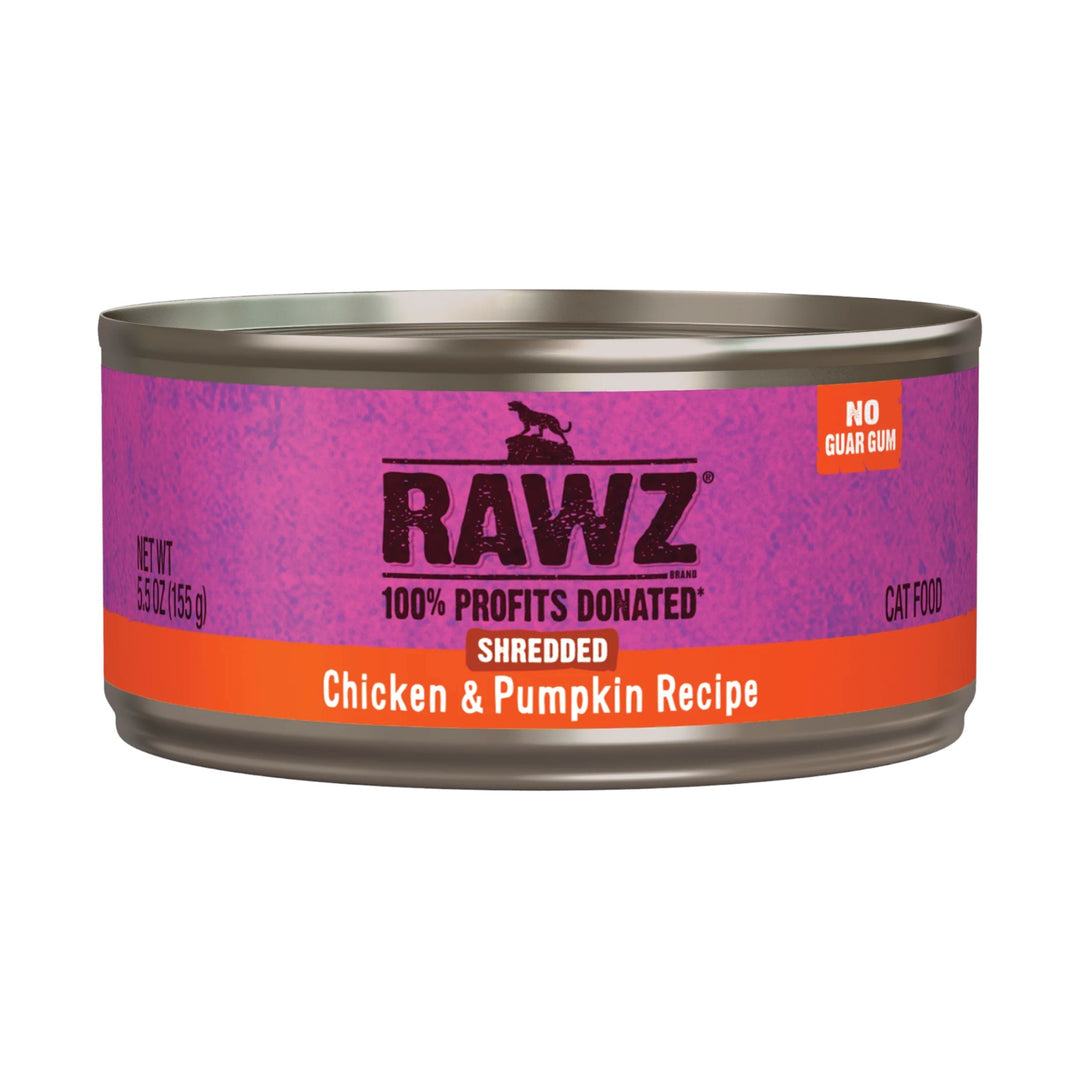 Rawz Chicken &amp; Pumpkin Shredded Cat Can (5.5oz)