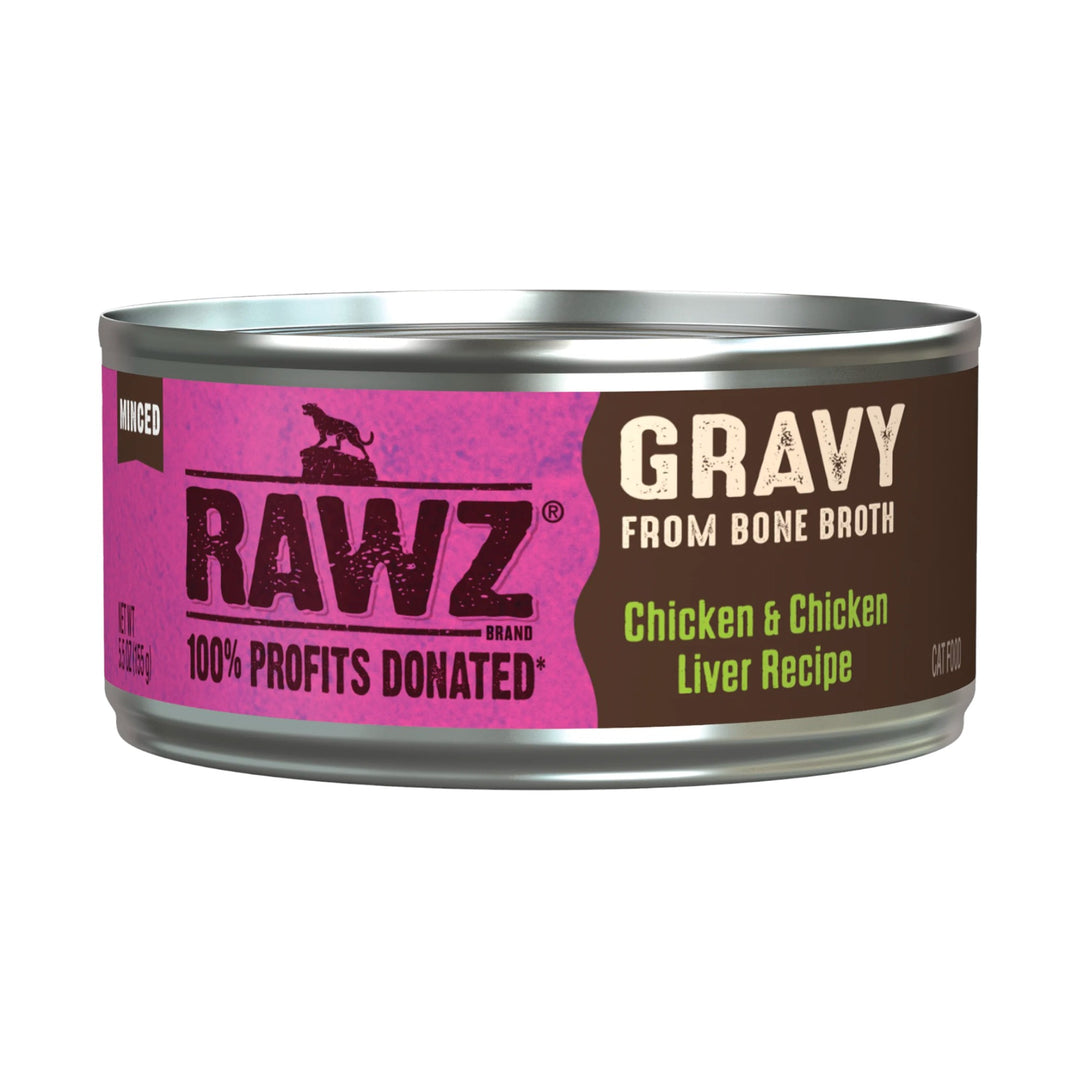 Rawz Gravy Chicken &amp; Chicken Liver Cat Can (5.5oz)