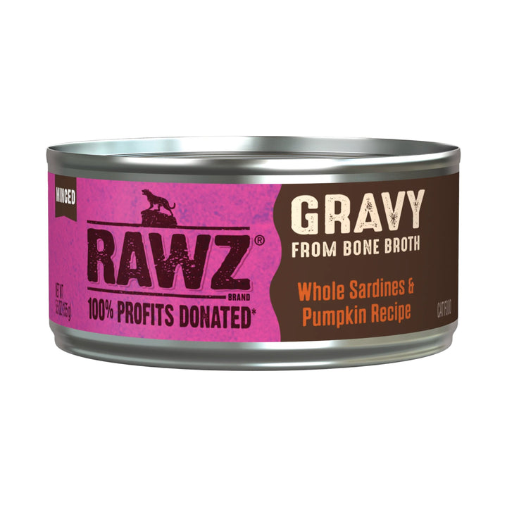 Rawz Gravy Whole Sardines &amp; Pumpkin Cat Can (5.5oz)