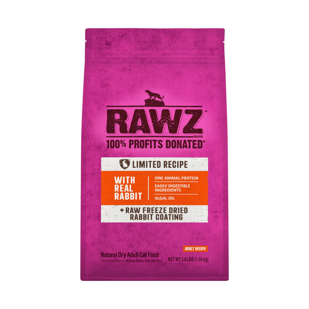 Rawz Limited Ingredient Rabbit Cat Kibble (3.5lb)