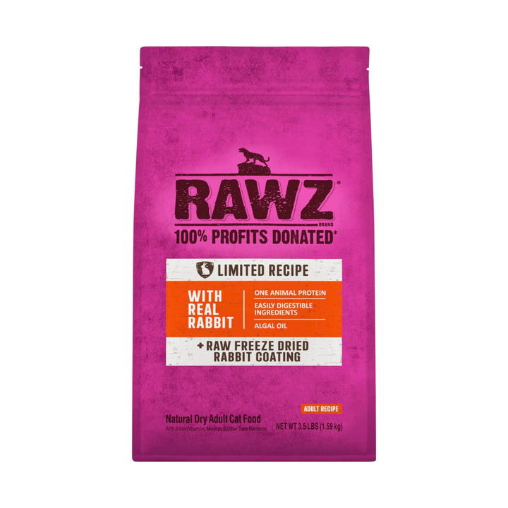 Rawz Limited Ingredient Rabbit Cat Kibble (3.5lb)