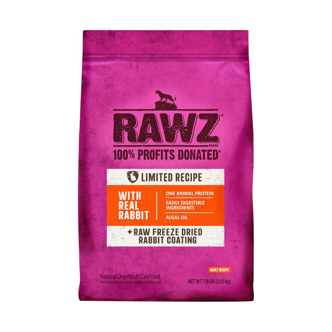 Rawz Limited Ingredient Rabbit Cat Kibble (7.8lb)