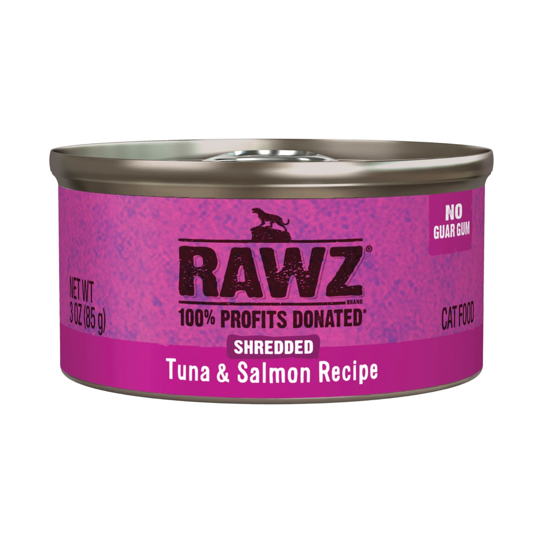 Rawz Shredded Tuna &amp; Salmon Canned Cat Food (3oz）
