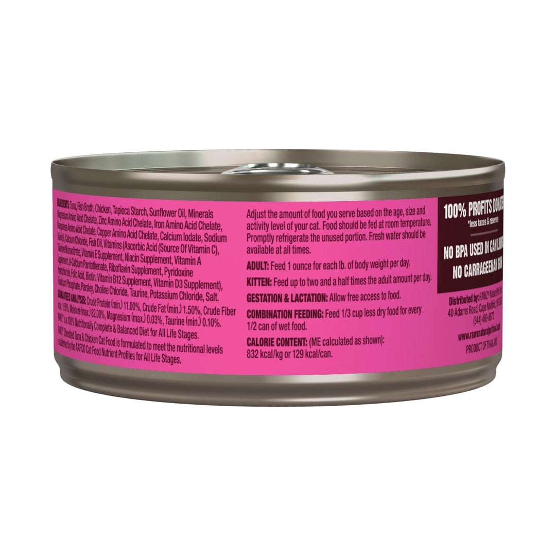 Rawz Tuna &amp; Chicken Shredded Cat Can (5.5oz)