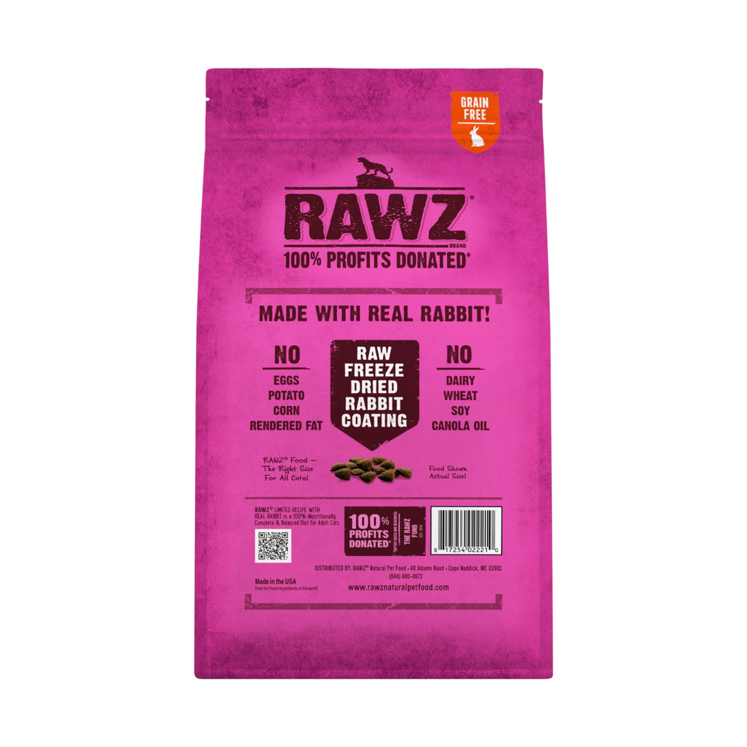 Rawz Limited Ingredient Rabbit Cat Kibble (3.5lb)