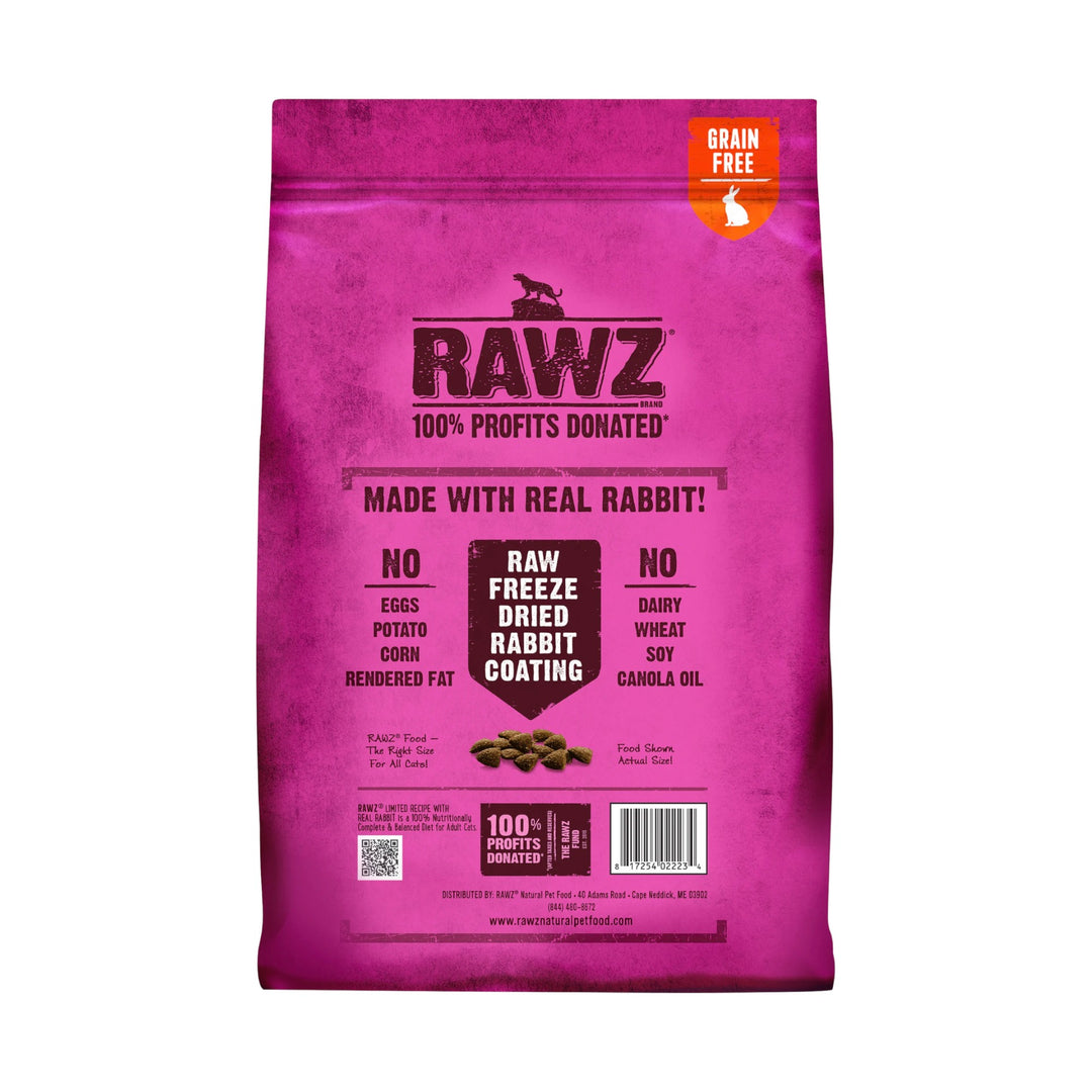 Rawz Limited Ingredient Rabbit Cat Kibble (7.8lb)