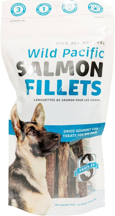 SNACK 21 SALMON FILLETS DOG 65G - Tail Blazers Etobicoke