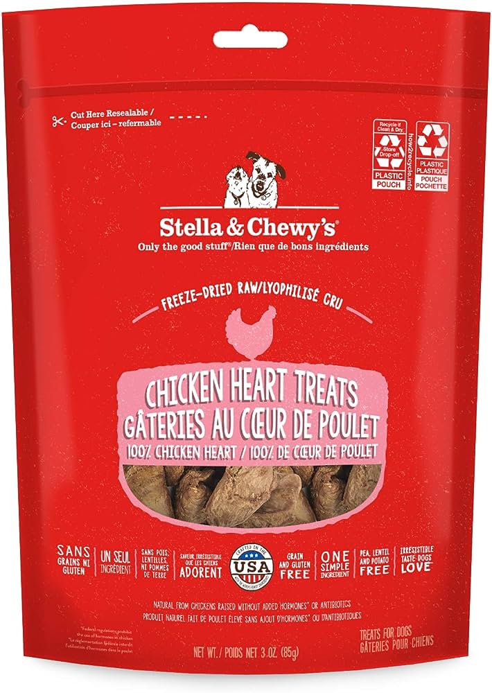 STELLA FD CHICKEN HEART TREAT 3OZ - Tail Blazers Etobicoke