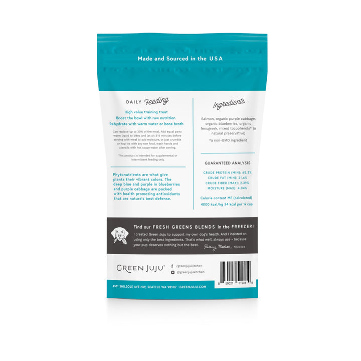 Green Juju Freeze-Dried Salmon Blue Bites (3oz)