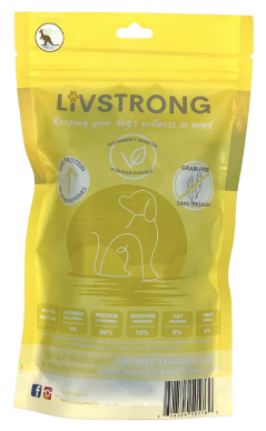 Livstrong Dehydrated Kangaroo Lung Bites (90g) - Tail Blazers Etobicoke