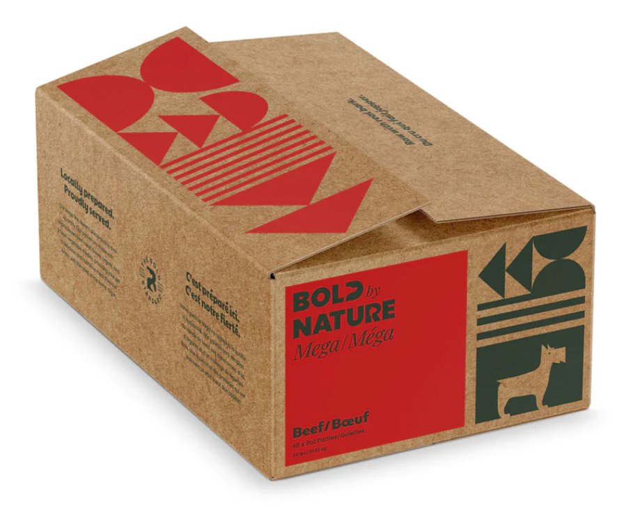 BOLD MEGA DOG BEEF PATTIES 24LB - Tail Blazers Etobicoke
