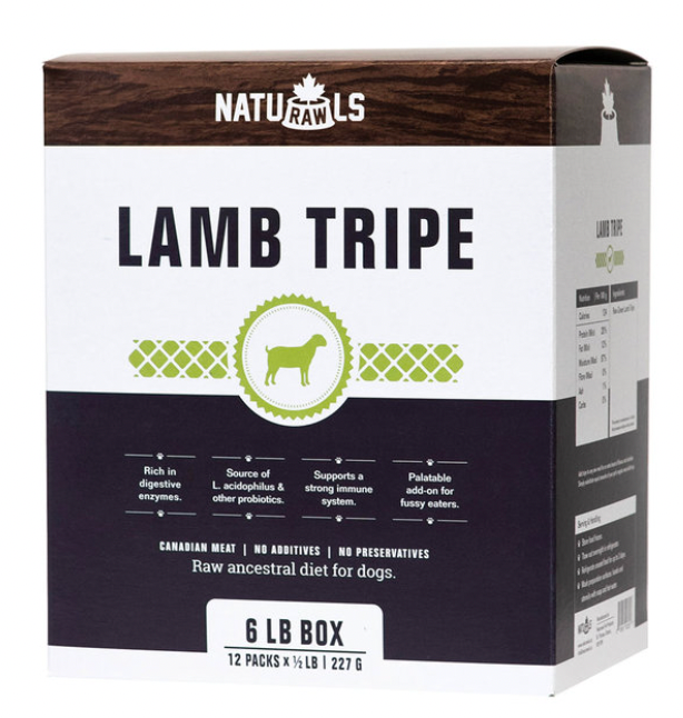 NATURAWLS RAW LAMB TRIPE 454G - Tail Blazers Etobicoke