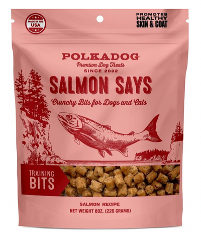 POLKADOG SALMON SAYS TRAIN BITS 8OZ - Tail Blazers Etobicoke