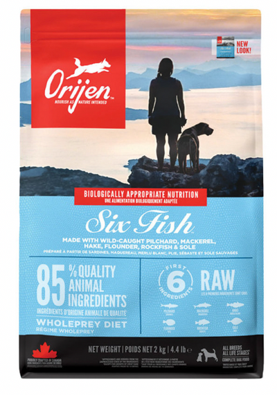 Orijen 6 Fish Formula Dog Food (2kg) - Tail Blazers Etobicoke