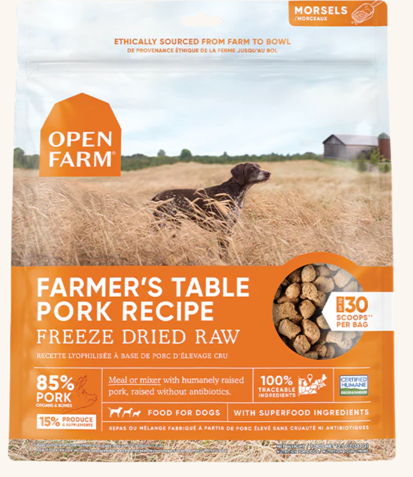 OPEN FARM FD PORK MORSELS 3.5OZ - Tail Blazers Etobicoke