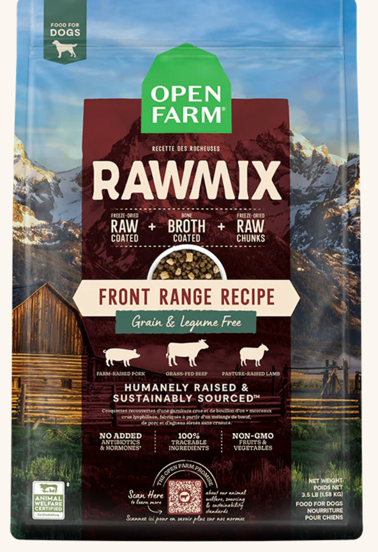 OPEN FARM RAWMIX FR RANGE GF DOG 3.5LB - Tail Blazers Etobicoke