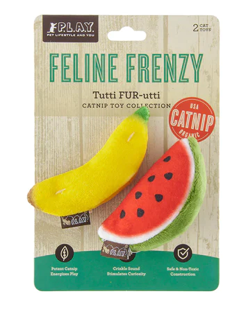 PLAY FELINE FRENZY TROPICAL FRUITS 2PK - Tail Blazers Etobicoke