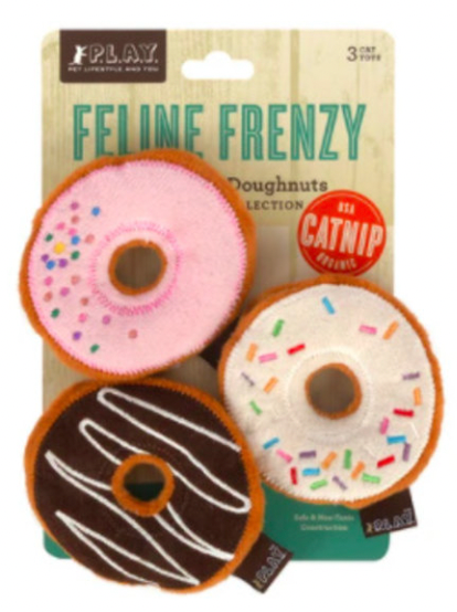 PLAY FELINE FRENZY KITTY KREME DONUT 3PK - Tail Blazers Etobicoke