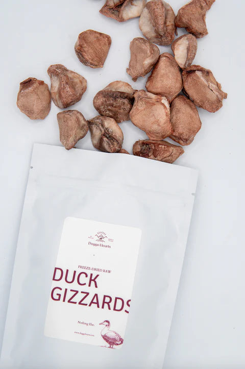 Doggo Hearts Freeze Dried Duck Gizzards Small Size (60g) - Tail Blazers Etobicoke