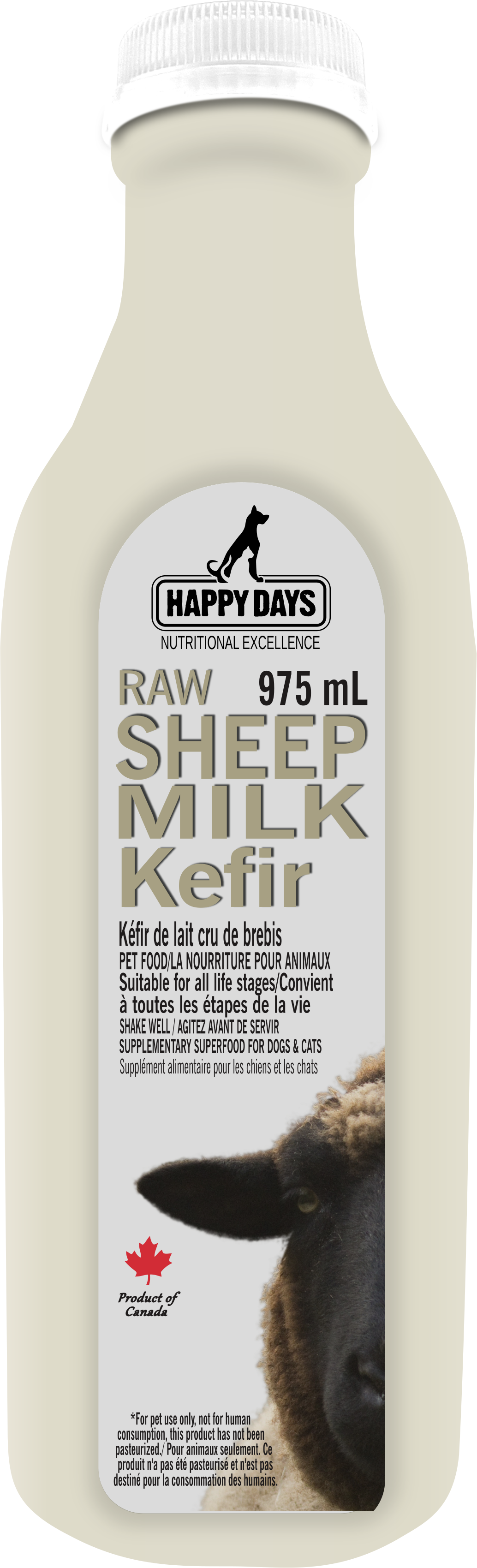 Happy Days Raw Sheep Milk Kefir (975mL)