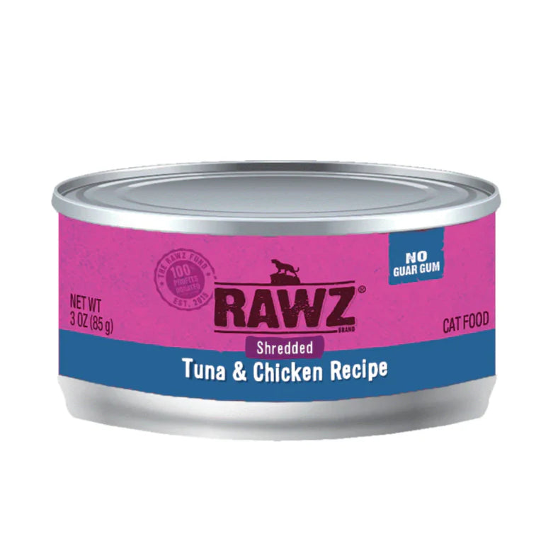 Rawz Shredded Tuna & Chicken Recipe for Cats 85g