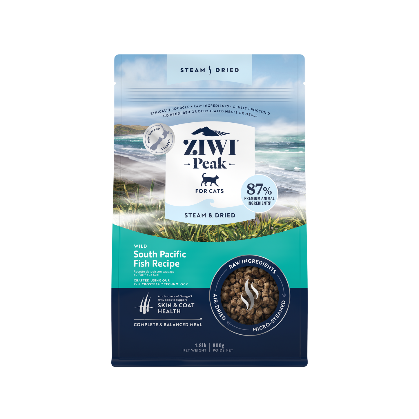Ziwi Ziwipeak Cat Steam & Dried Wild South Pacific Fish (2.2kg)