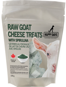 Happy Days Raw Goat Cheese Treat with Spirulina (100g)