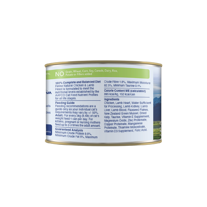 Feline Natural Chicken & Lamb Feast Cat Can (6oz)