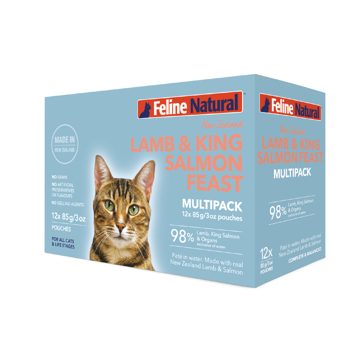 Feline Natural Lamb & Salmon Feast Cat Pouch (3oz)