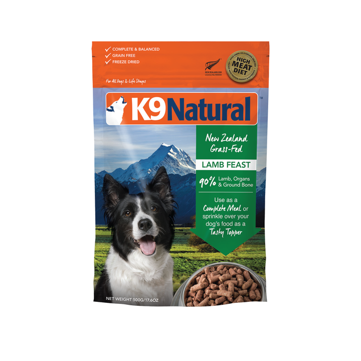 K9 Natural Freeze Dried Lamb Dog Food (500g)