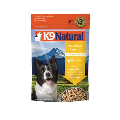 K9 NATURAL FD CHICKEN 500G