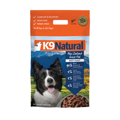 K9 NATURAL FD BEEF 1.8KG