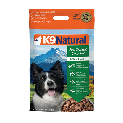 K9 Natural Freeze-Dried Lamb (3.6kg)