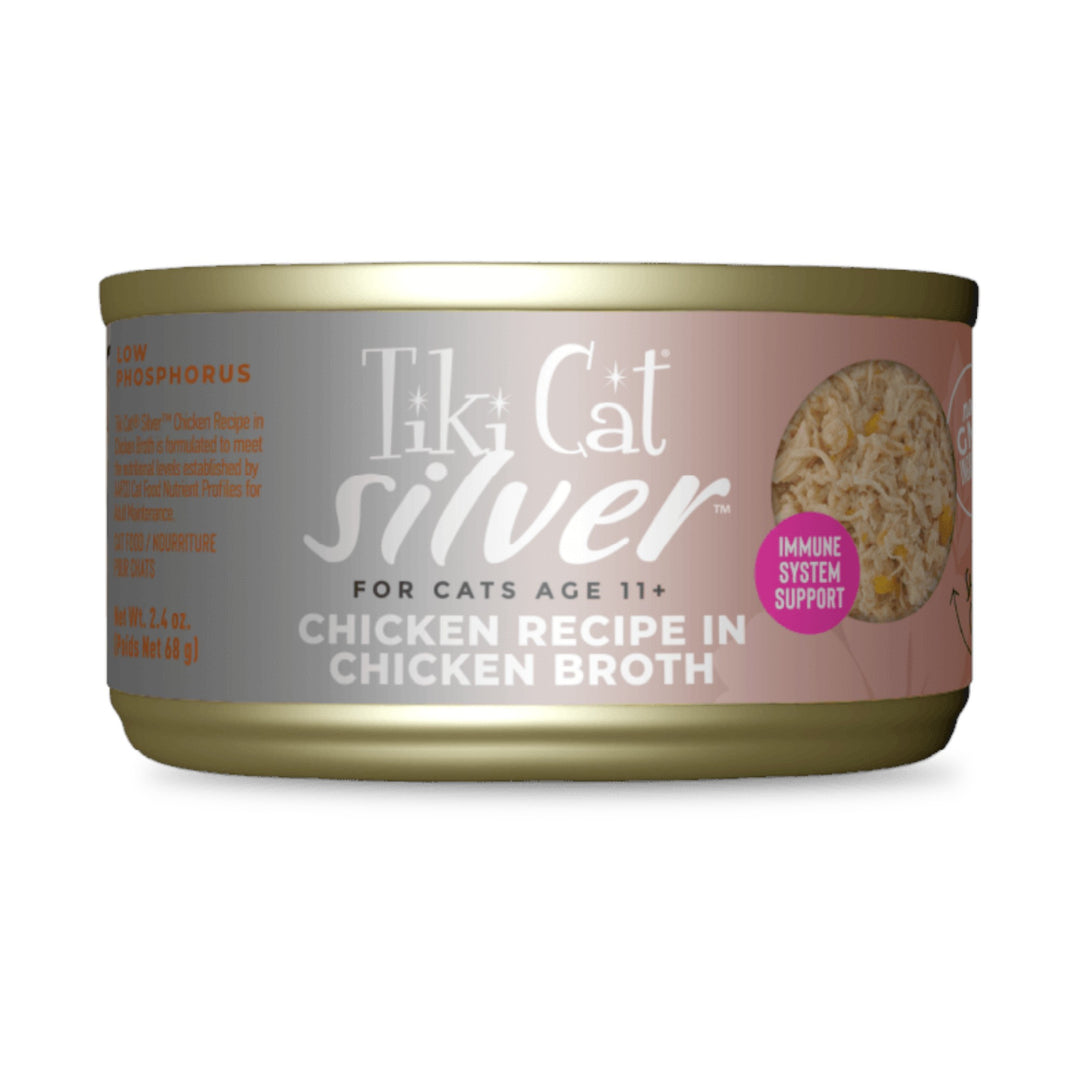 TIKI CAT SILVER CHICKEN CAN 2.4OZ