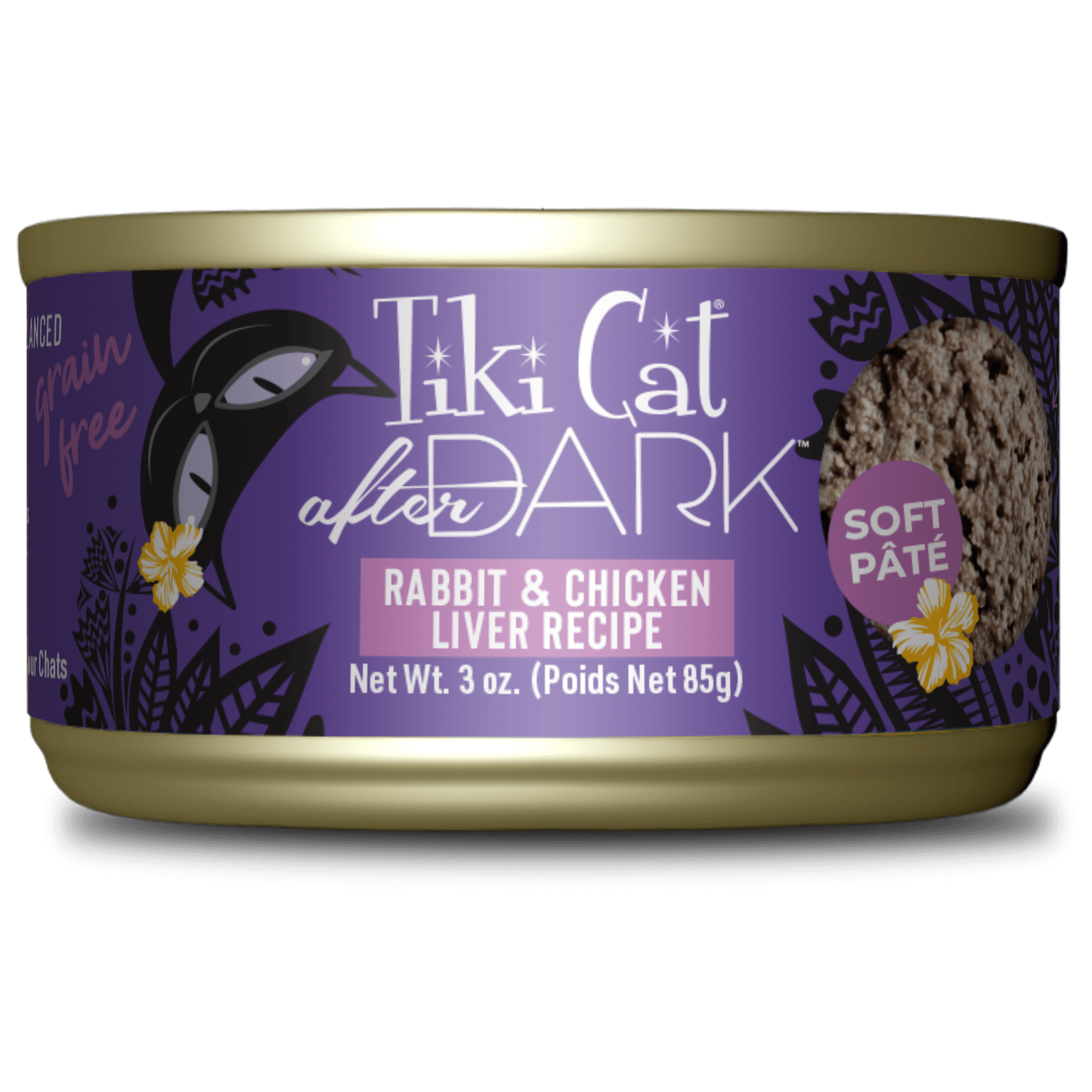 Tiki Cat After Dark Pâté Rabbit & Chicken Liver Recipe 3oz