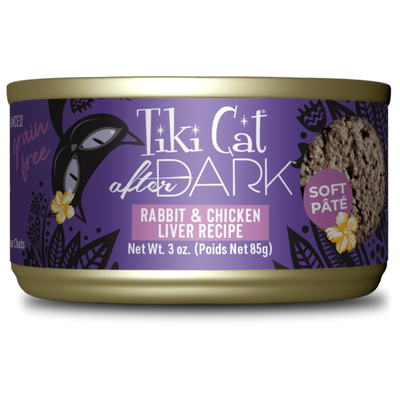 Tiki Cat After Dark Pâté Rabbit & Chicken Liver Recipe 3oz