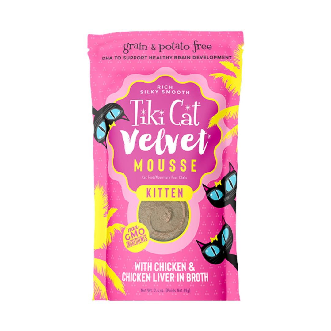 Tiki Cat Velvet Kitten Chicken Pch 2.4oz