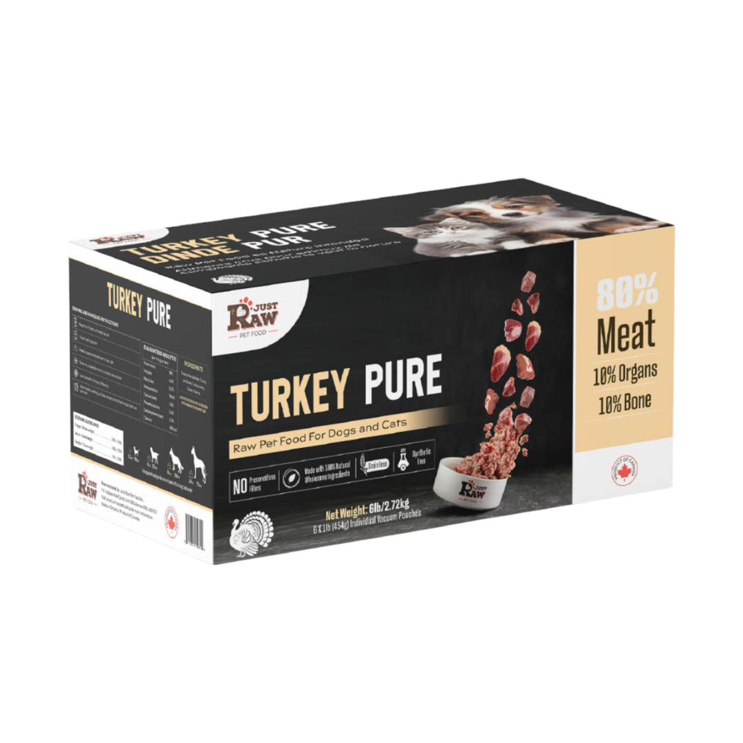 Just Raw Pure Turkey (6lb)